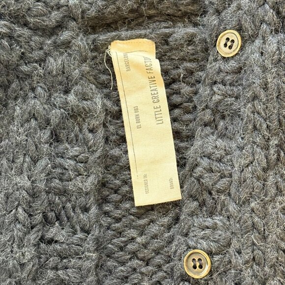 Little Creative Factory Knit Gary Wool Hooded Cardigan 2-4Y - Picture 4 of 6